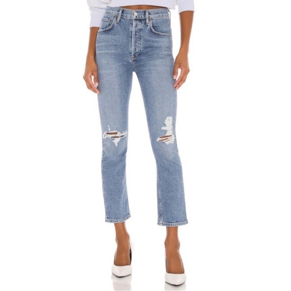 AGOLDE Riley Jeans Whiplash - Picture 1 of 9